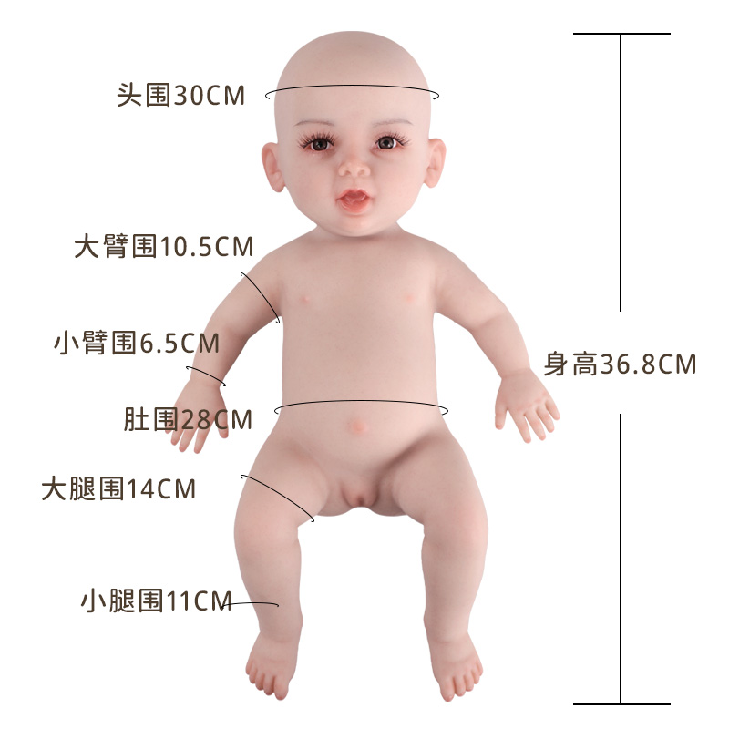 36.8cm tall