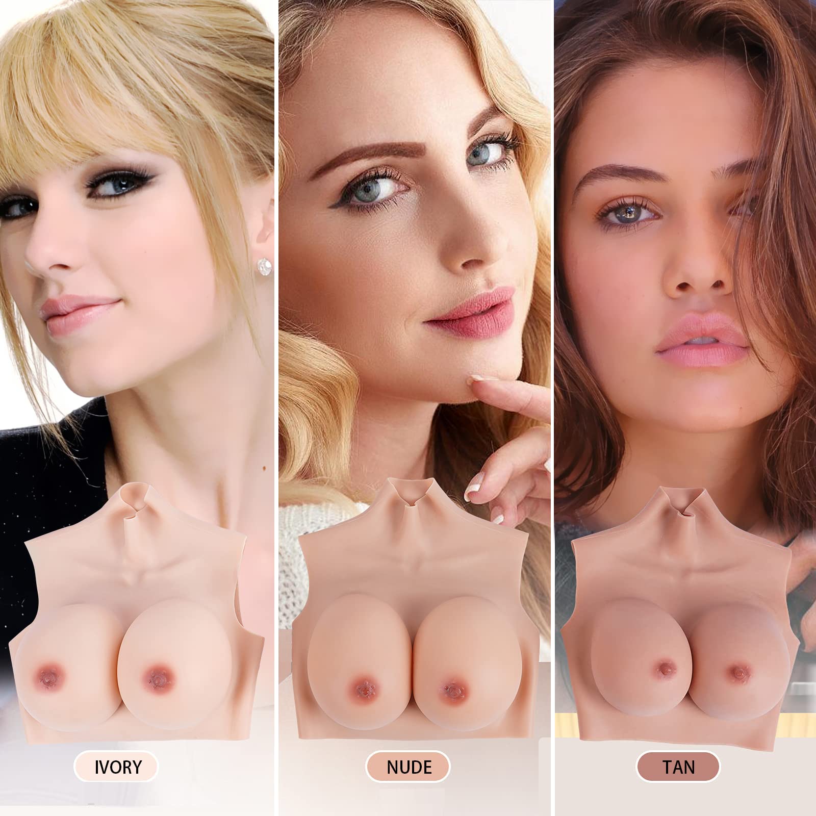 Skin colors of breast