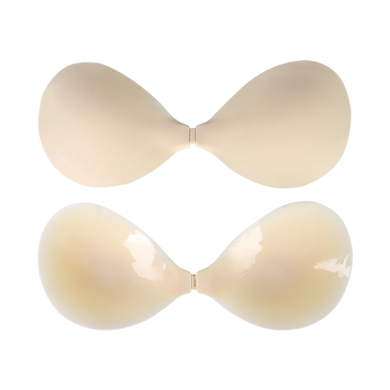 Bra Adhesive Silicone ùr Strapless Super Bog Super Seamless Ultra-tana do-fhaicsinneach Solid Silicone Bra