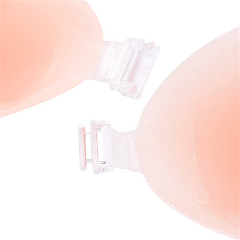 Osunwon Strapless Adhesive Bra Silicone Sticky Invisible Bra For Backless dress