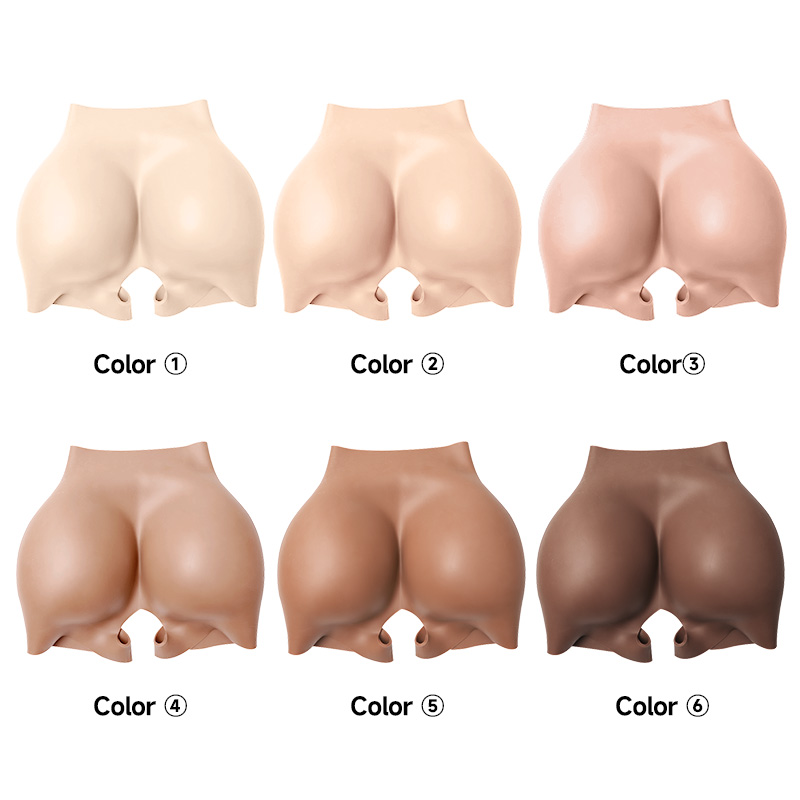 6 colors of silicone butt