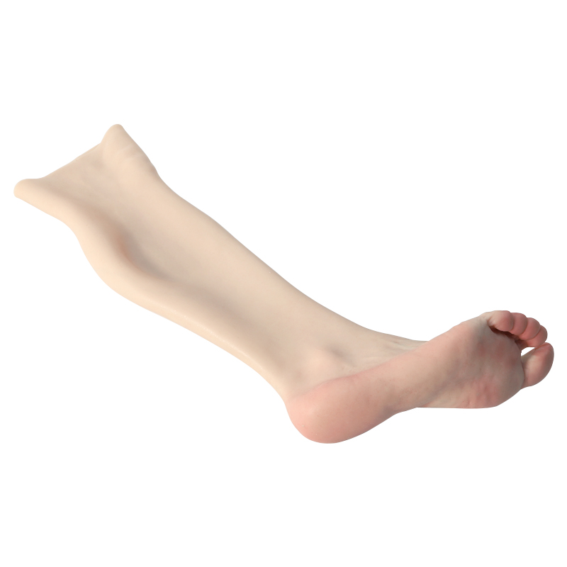 Realistic Artificial Realistic Simulated Fake Woman Foot Prostheses Silicone Skeleton Feet Model for Toes Manicure Foot Fetish
