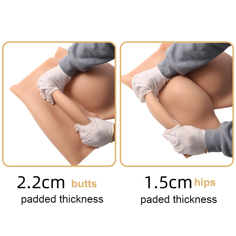 Women Plus Size 40 inches Waist Push Up Control Tummy Pants Silicone Buttocks And Hip Bum Women's Underwear Fesses
