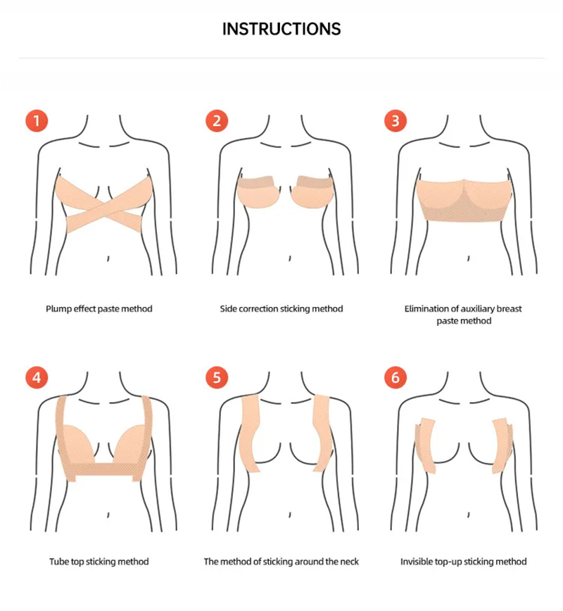 Krūties juosta Invisible Breast Lift liemenėlė6