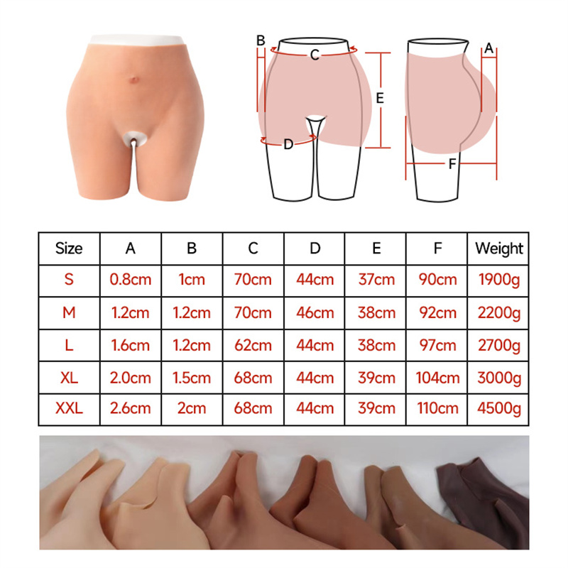 Yastiqciqlar Panties Artırıcı Kalça Kalçası Yumşaq Silikon 06